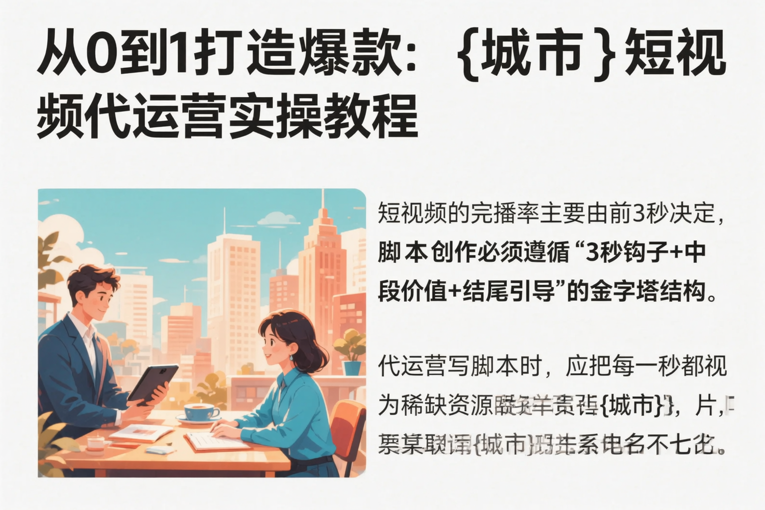 从0到1打造爆款:林芝短视频代运营实操教程