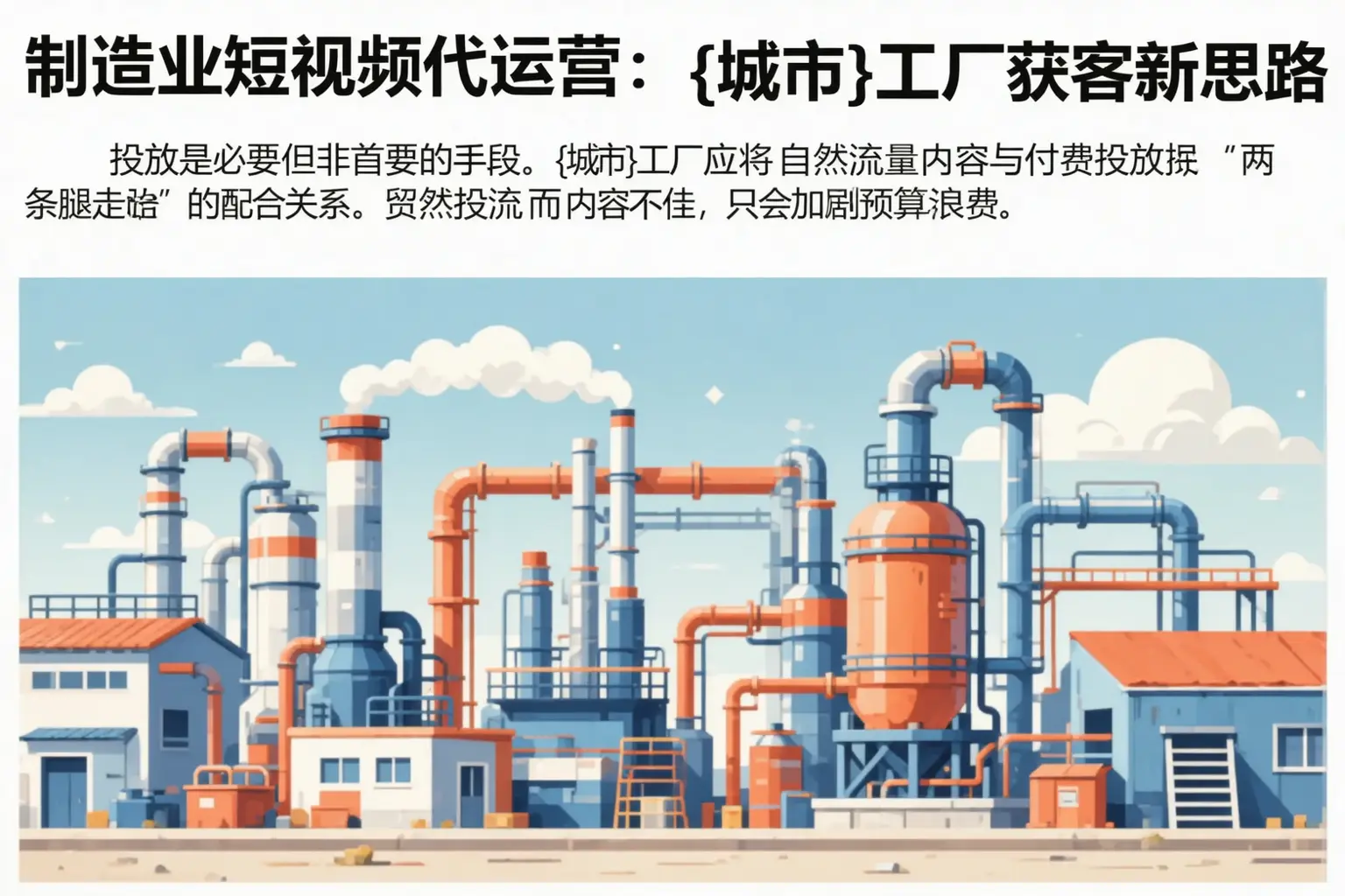 制造业短视频代运营:林芝工厂获客新思路