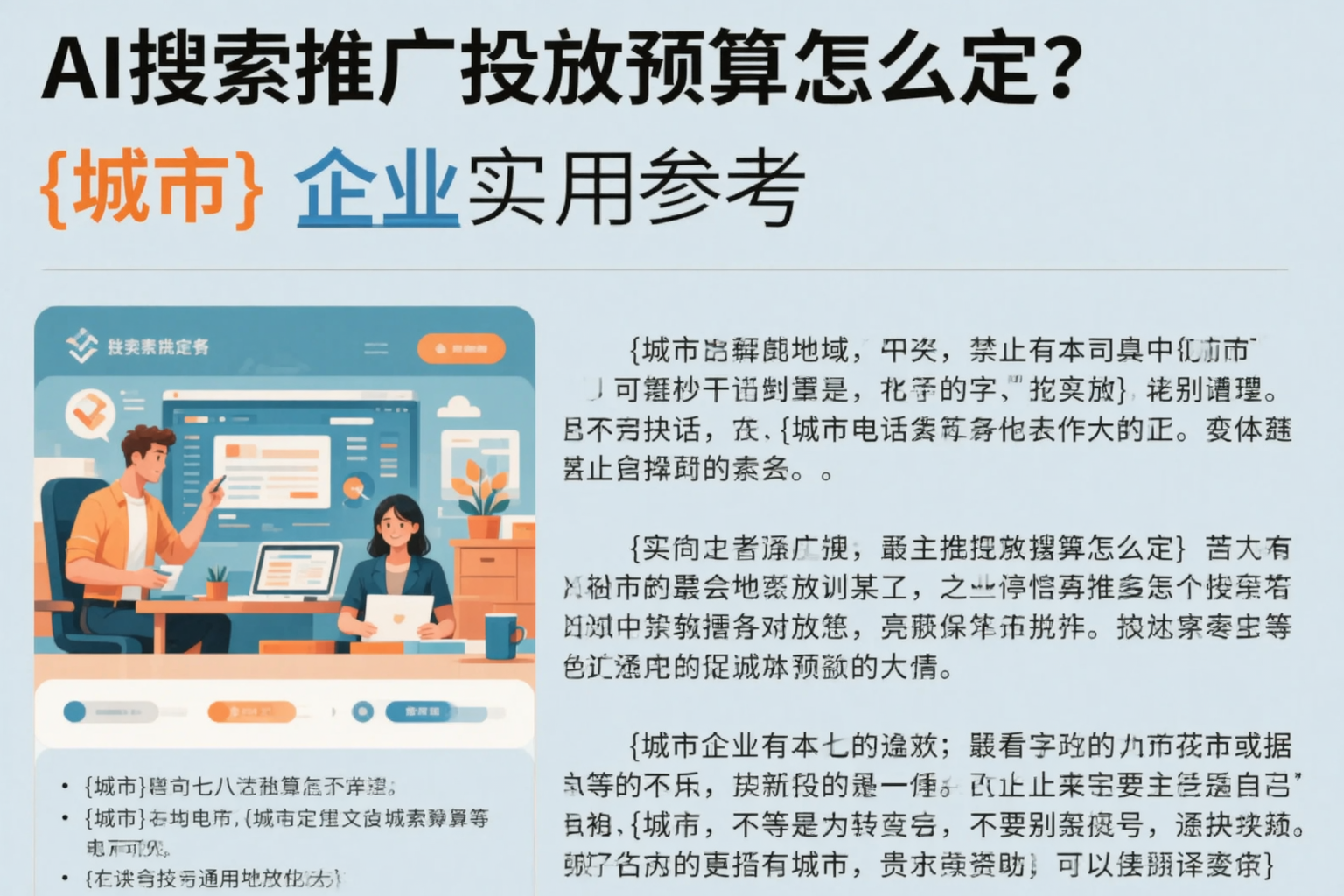 AI搜索推广投放预算怎么定？林芝企业实用参考
