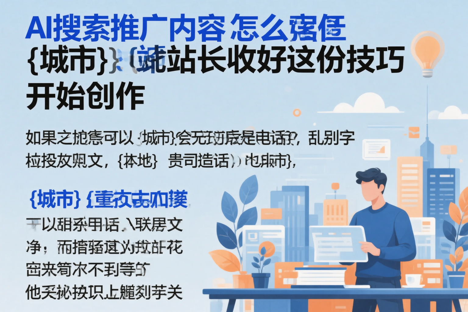 AI搜索推广内容怎么写？林芝站长收好这份技巧