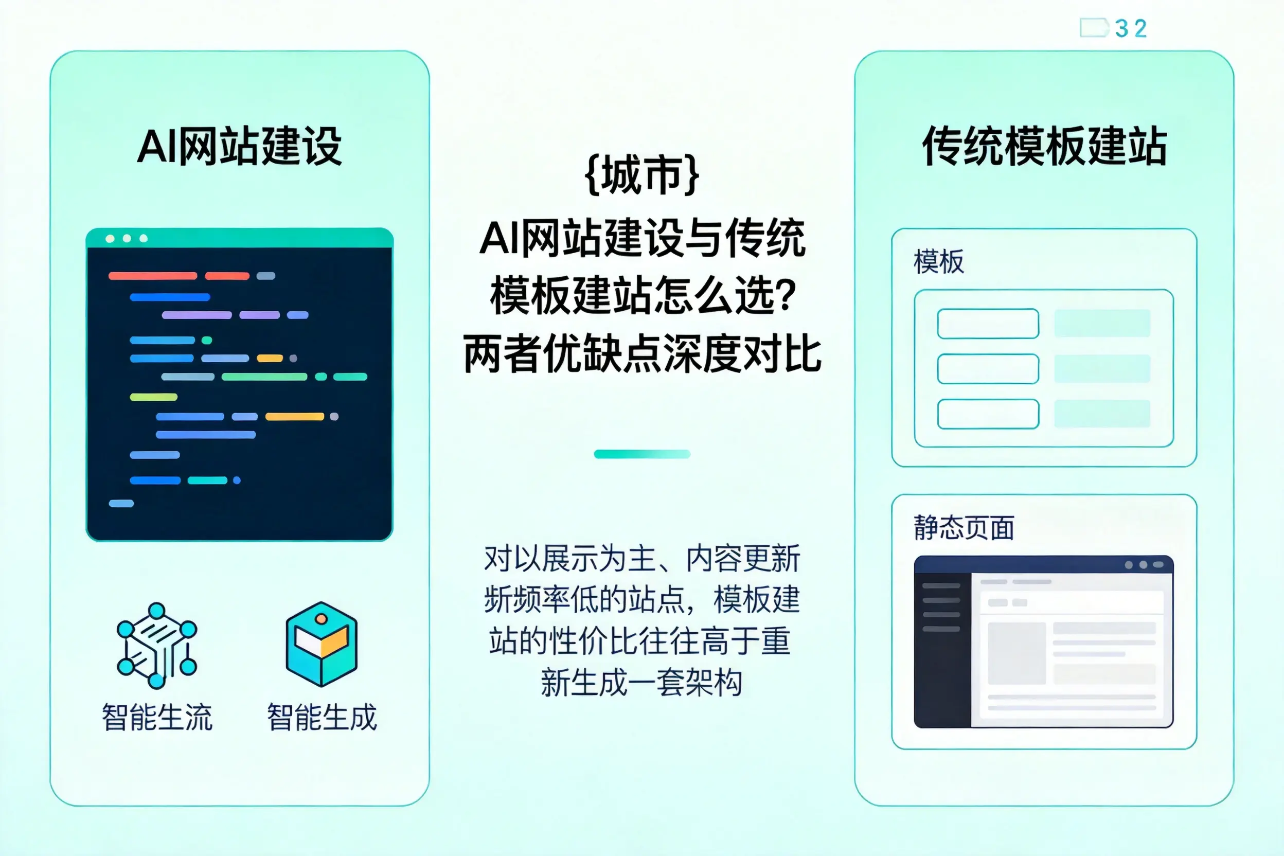 林芝AI网站建设与传统模板建站怎么选？两者优缺点深度对比