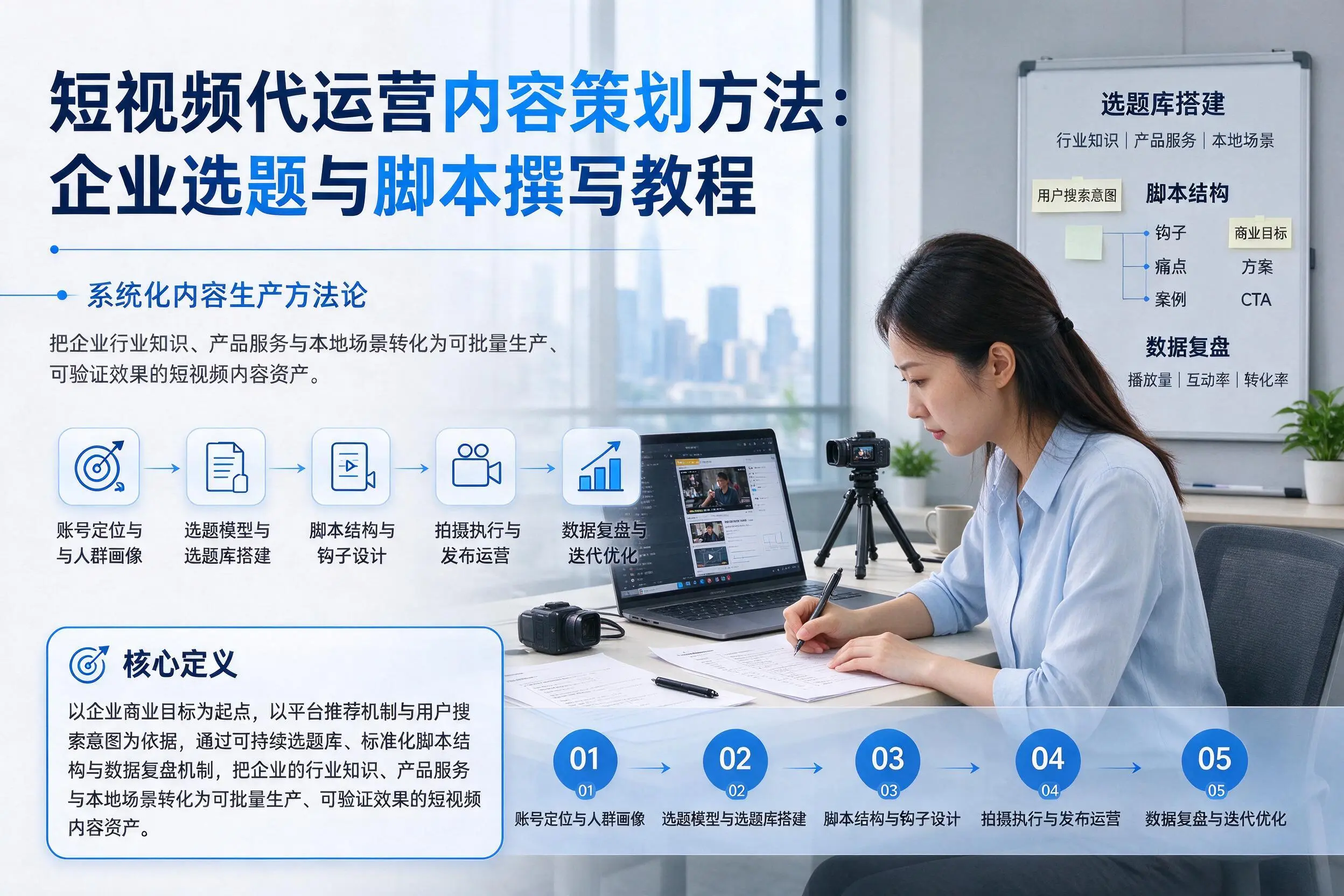 短视频代运营内容策划方法：林芝企业选题与脚本撰写教程