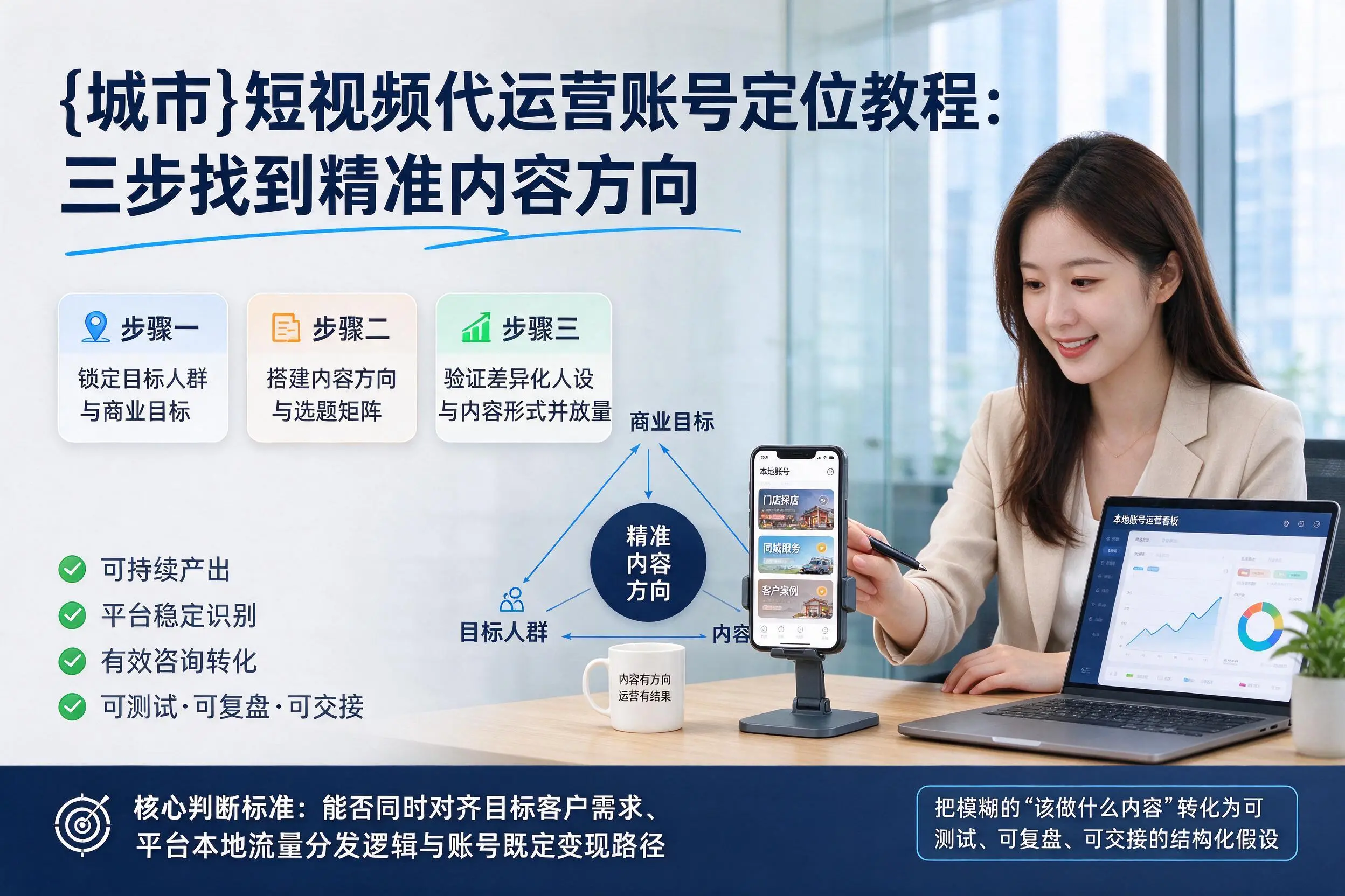 林芝短视频代运营账号定位教程：三步找到精准内容方向