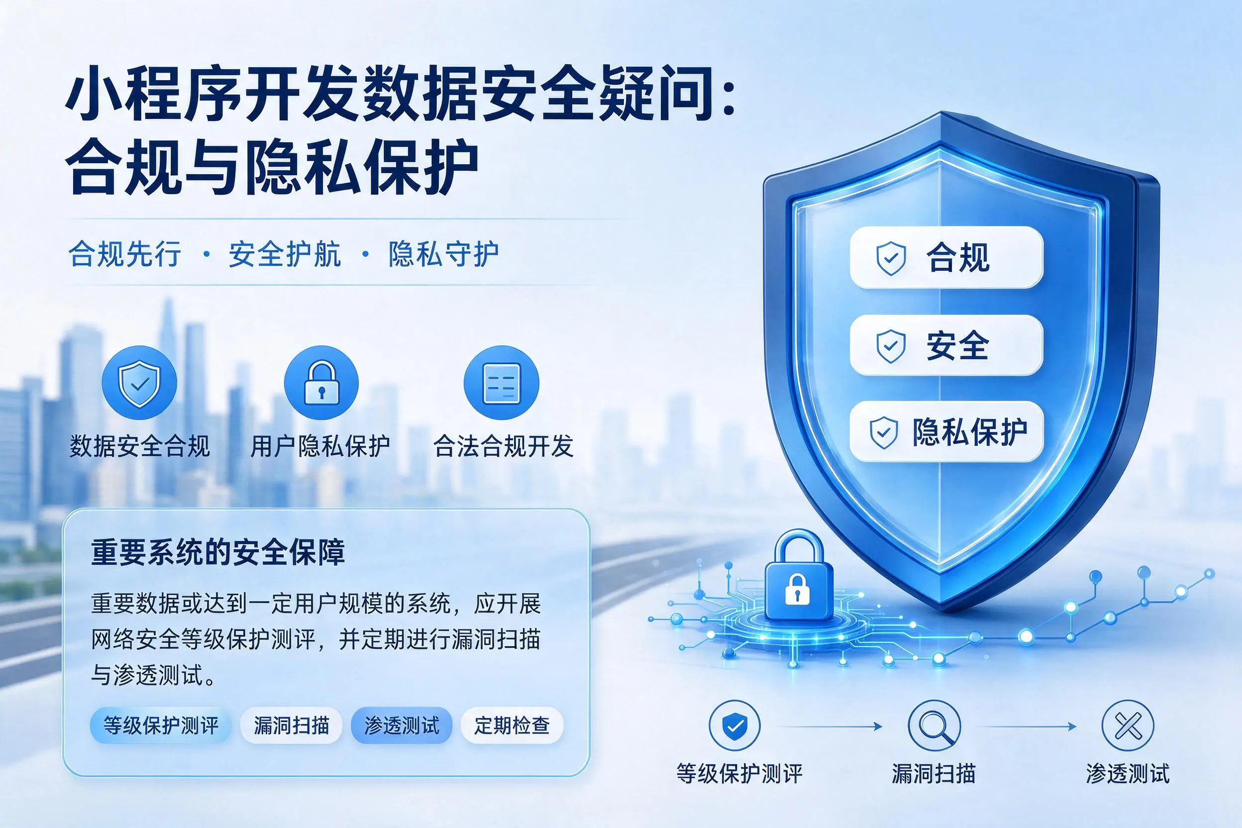 林芝小程序开发数据安全疑问：合规与隐私保护