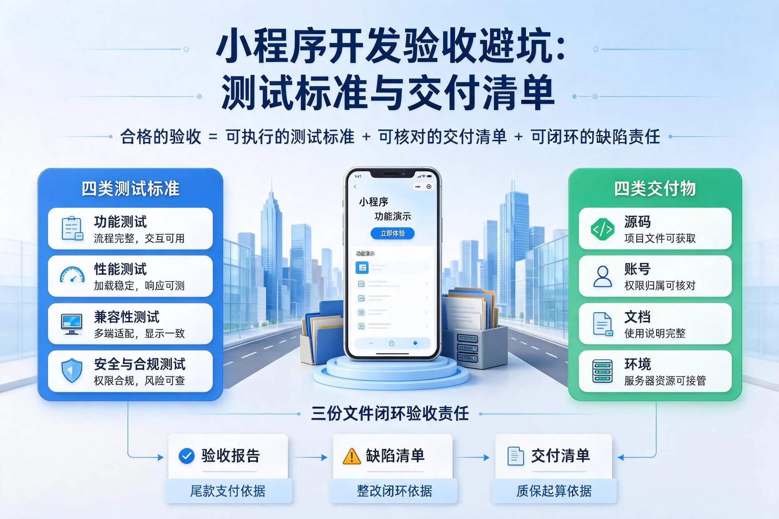 林芝小程序开发验收避坑：测试标准与交付清单