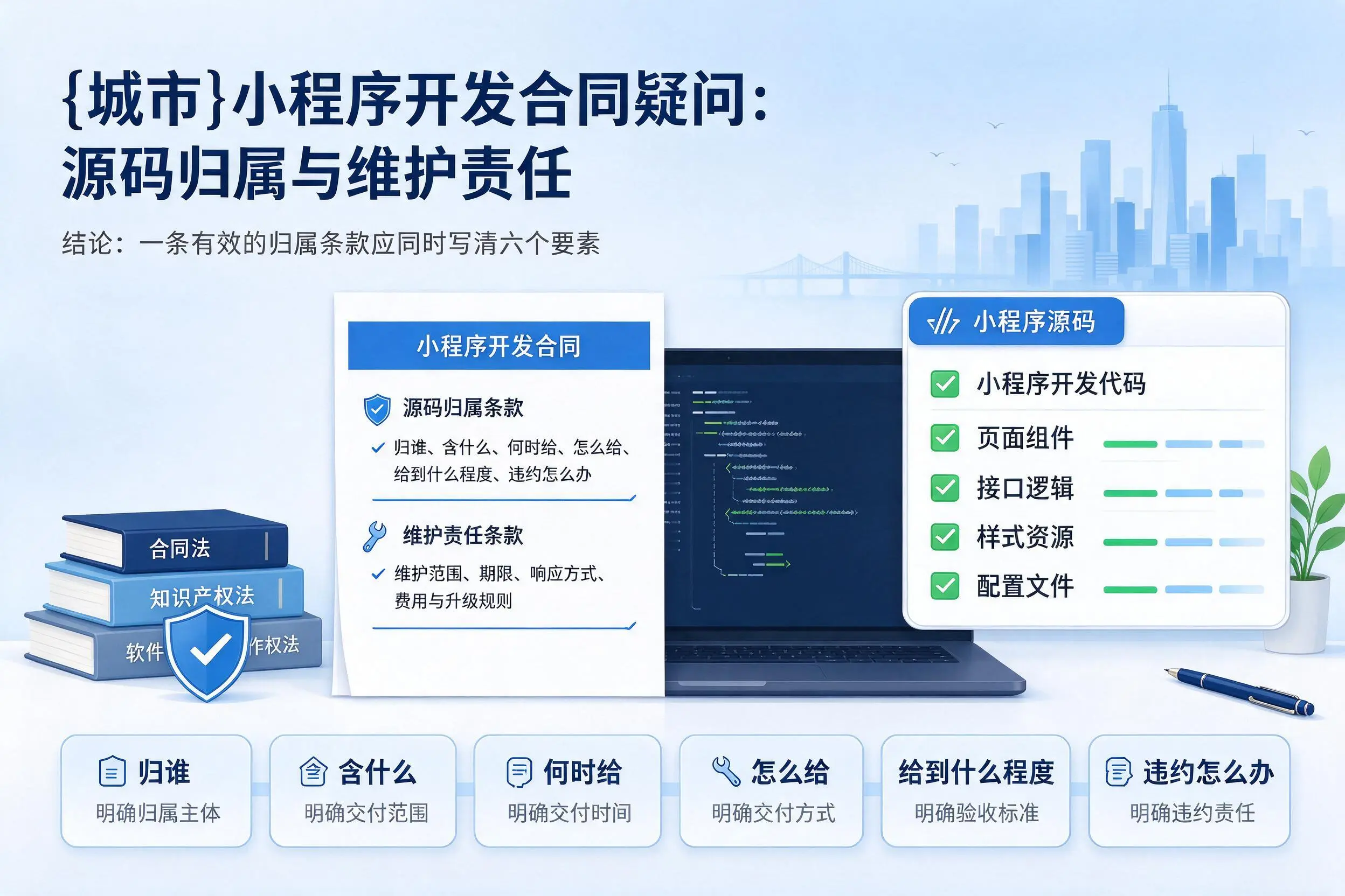 林芝小程序开发合同疑问:源码归属与维护责任