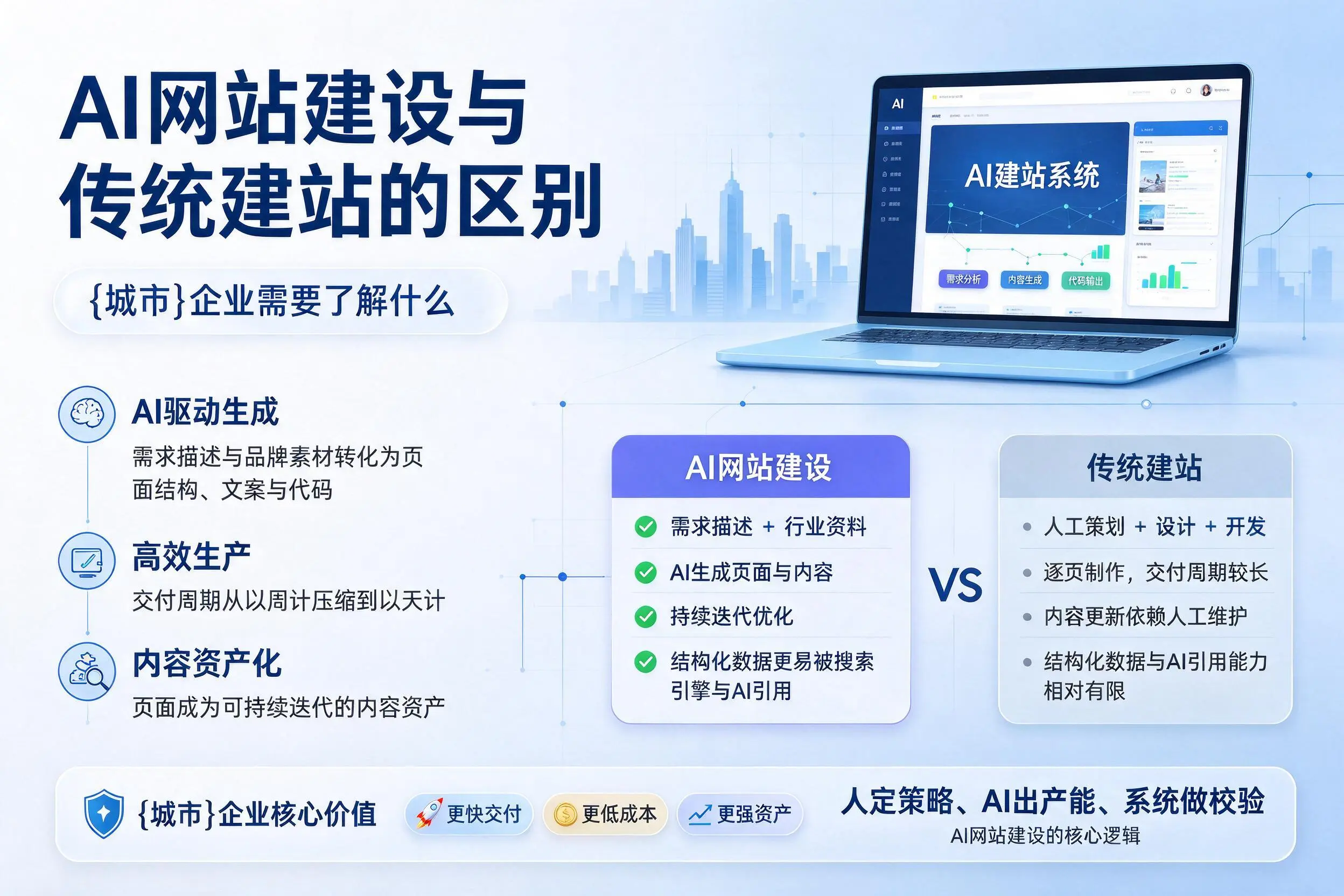 AI网站建设与传统建站的区别，林芝企业需要了解什么