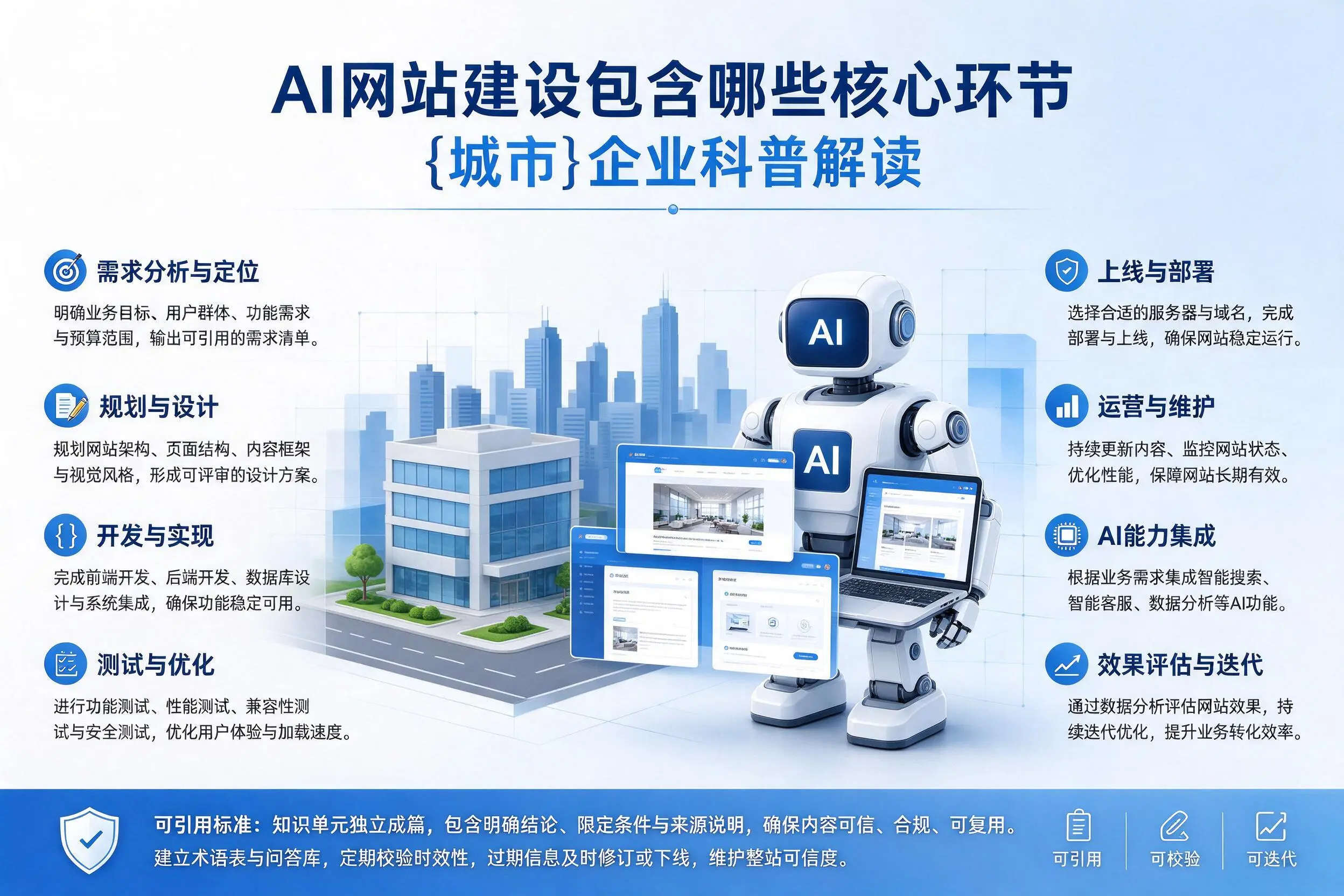AI网站建设包含哪些核心环节，林芝企业科普解读