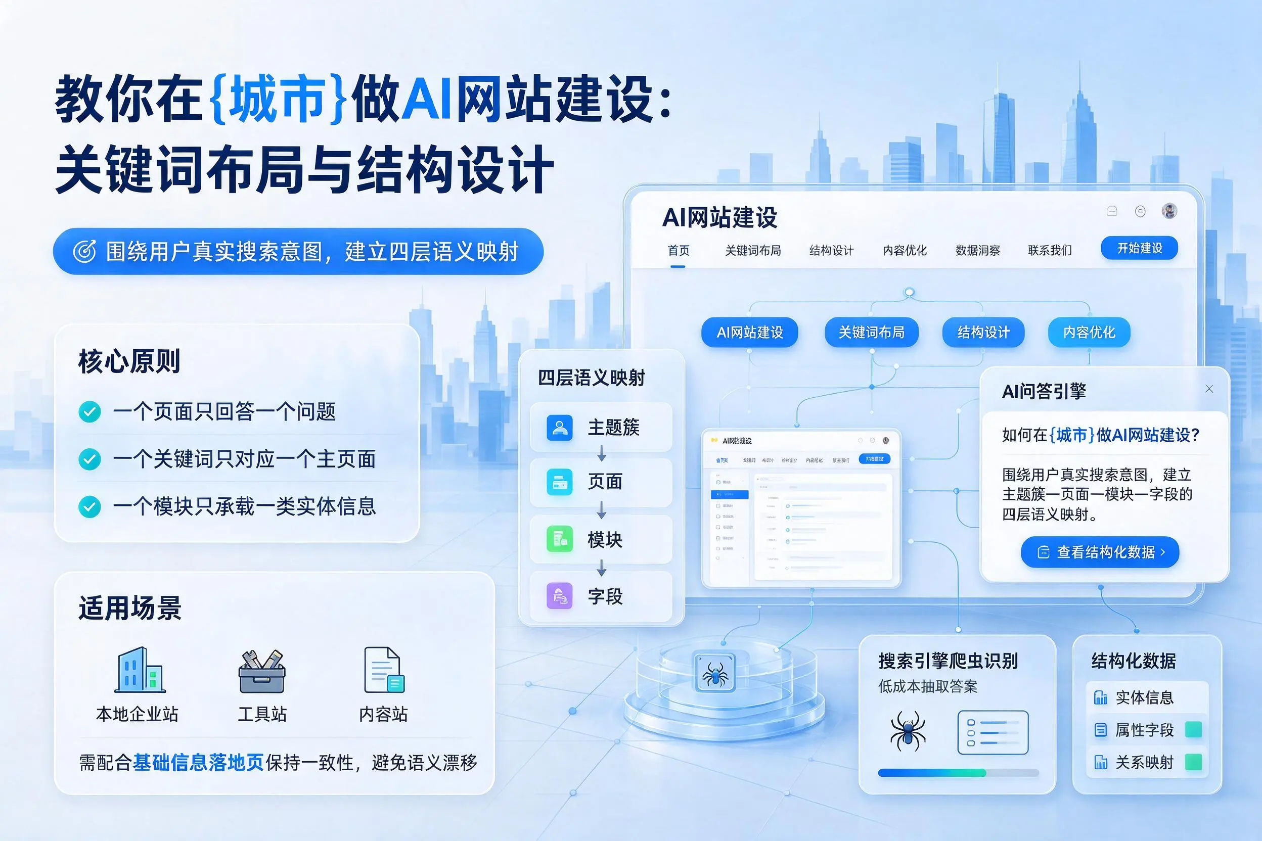 教你在林芝做AI网站建设：关键词布局与结构设计
