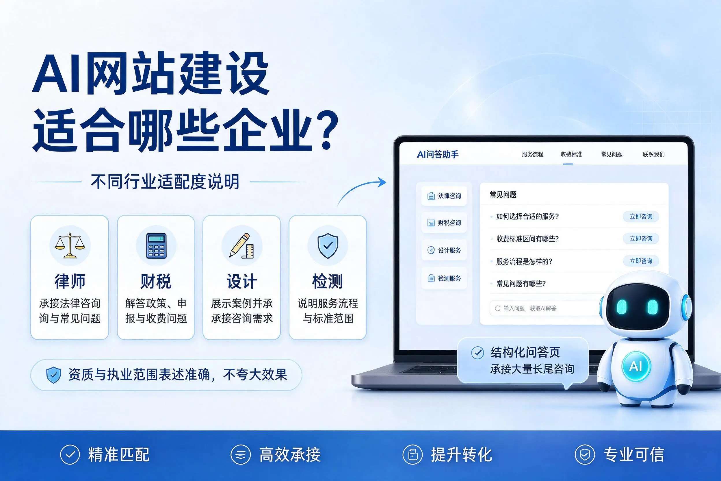 AI网站建设适合哪些企业?林芝不同行业适配度说明